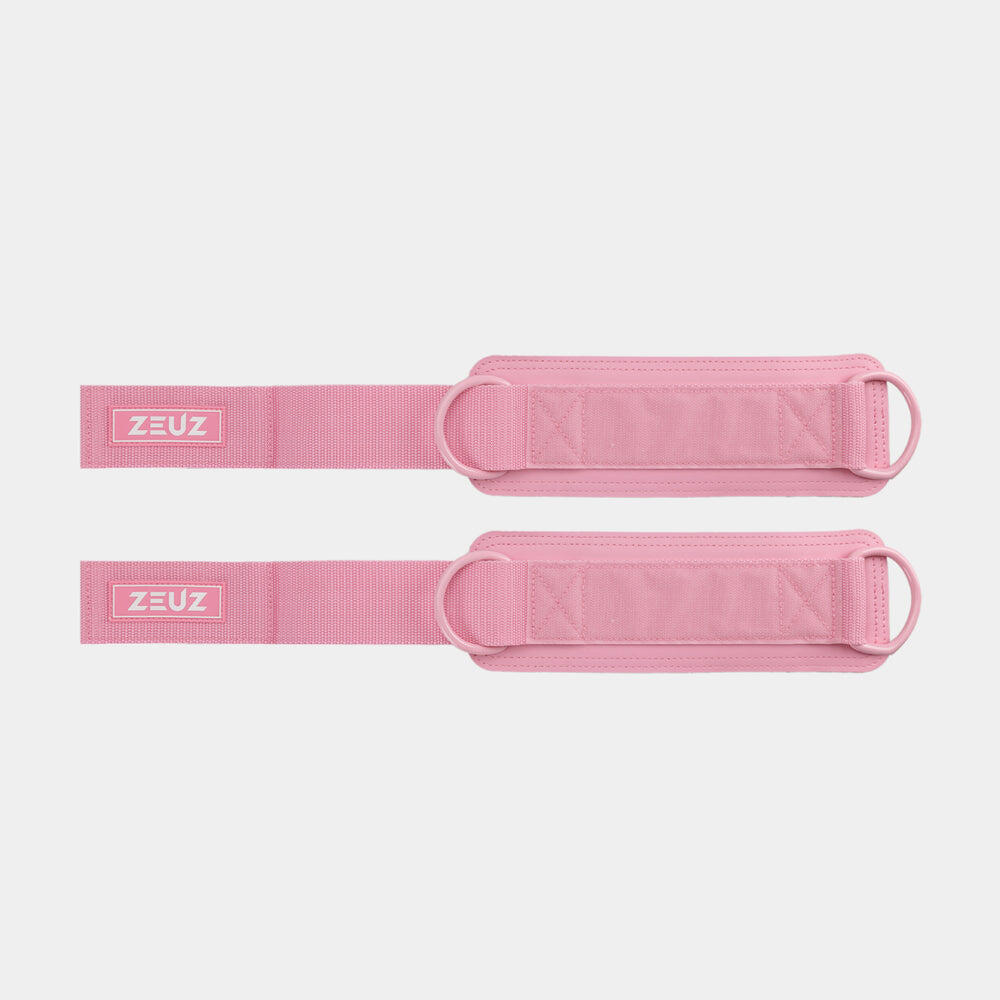 Sangle de cheville de fitness ZEUZ 2 pièces – Machine à câbles – Rose 3/7