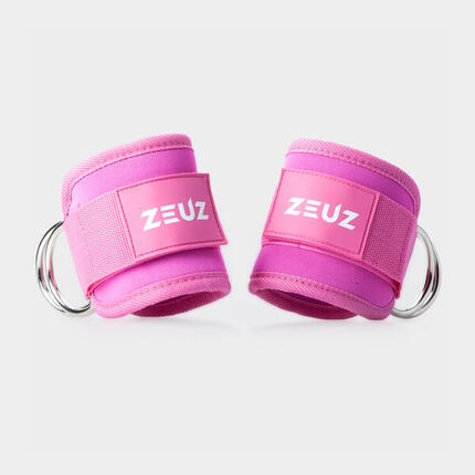 Sangle de cheville de fitness ZEUZ en 2 pièces – Rose