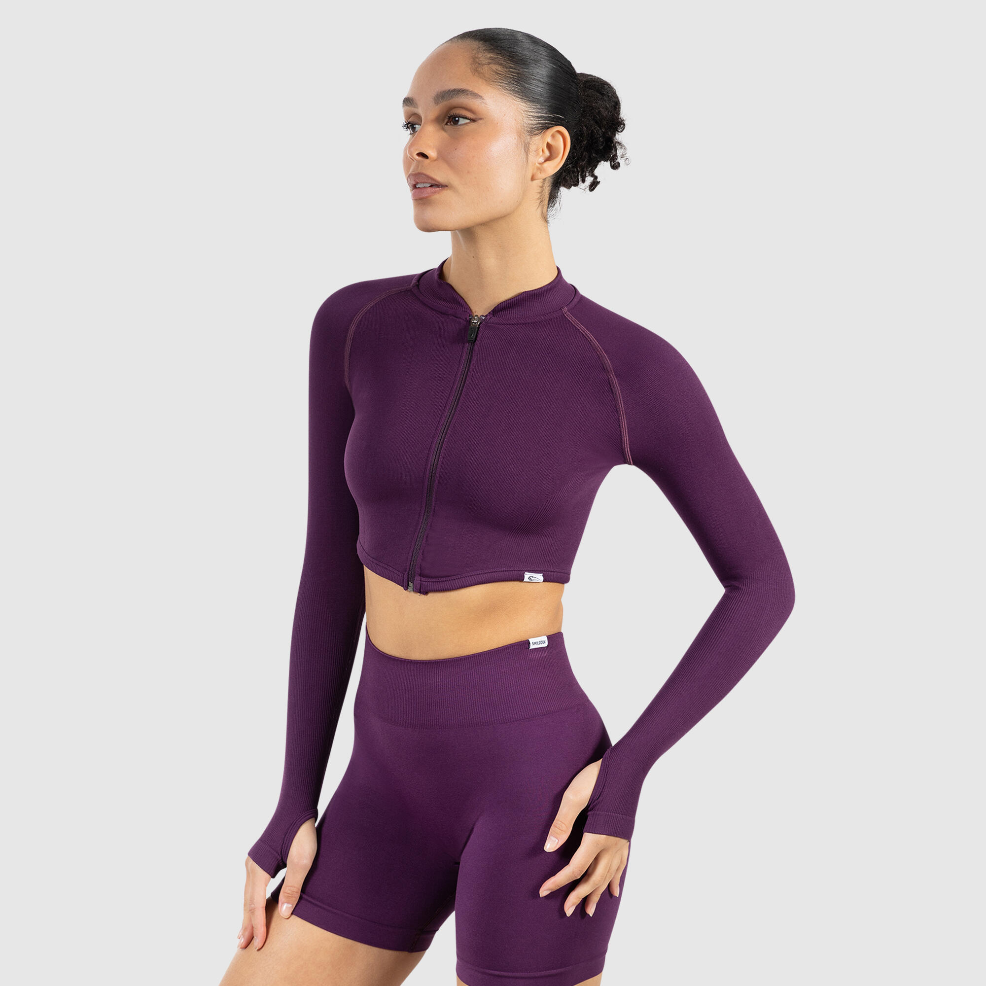 Damen Crop Jacke Harly Violett 2/5