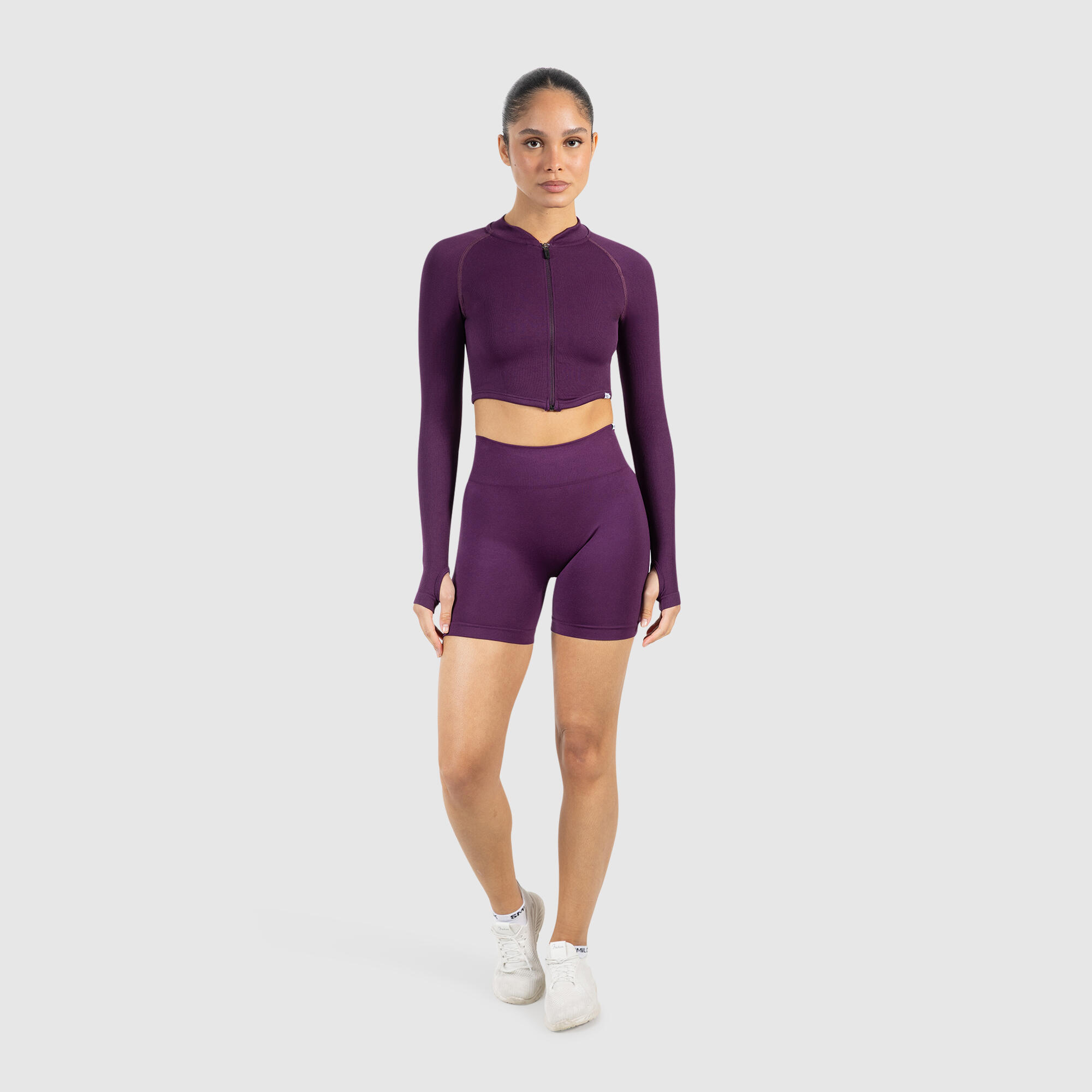 Damen Crop Jacke Harly Violett 3/5