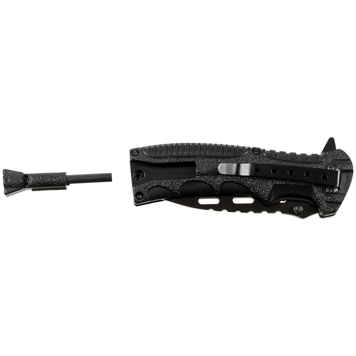Fox Outdoor - Couteau de poche « Night » avec allume-feu - Lame noire 2/2
