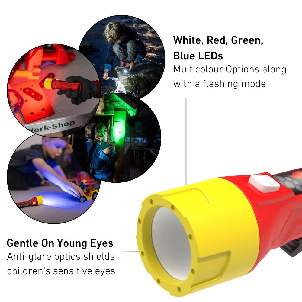 Lampe torche pour enfants  – Camping, activités ourdoor – KIDBEAM4 Rouge 2/7