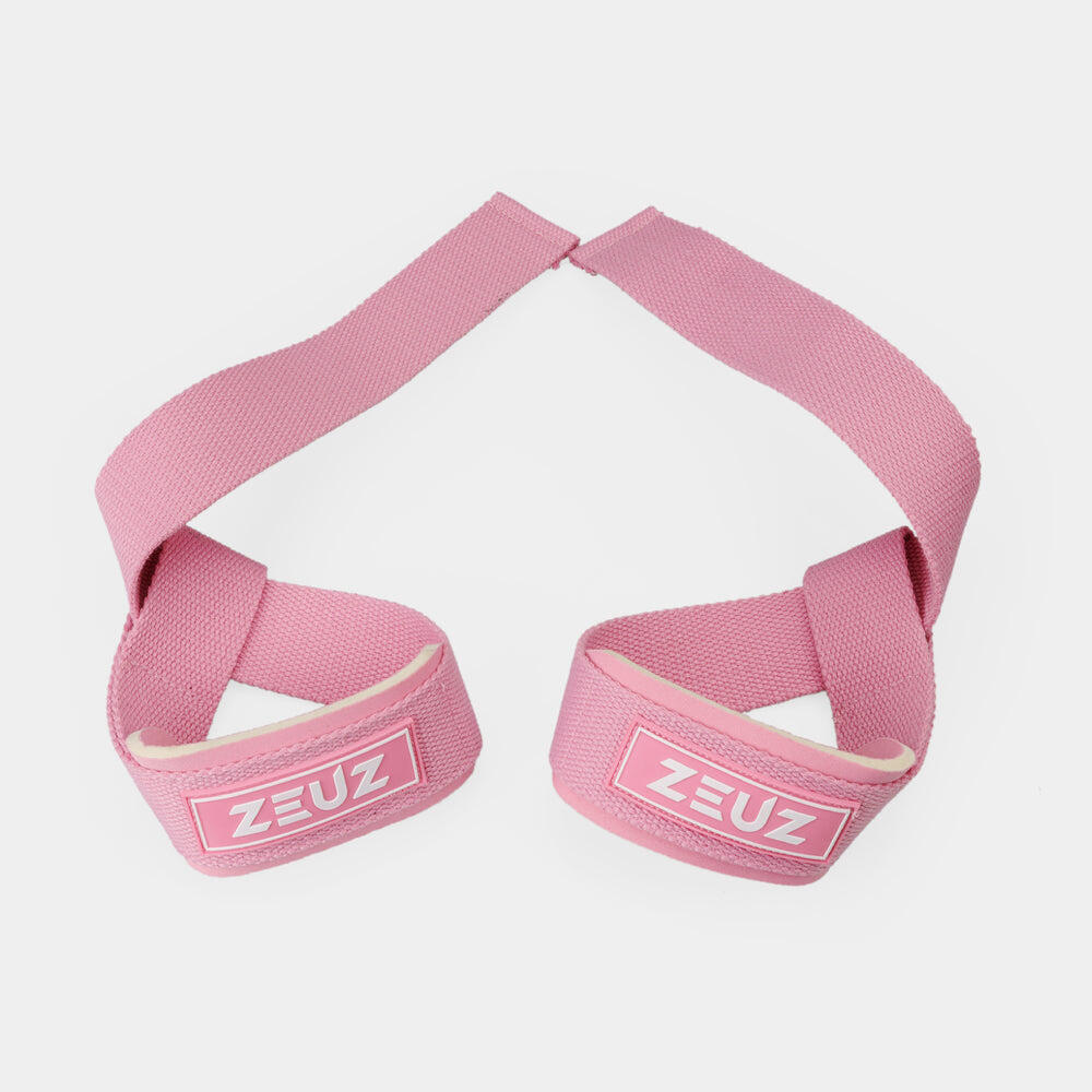 Sangles de levage et d'haltérophilie ZEUZ (2 pièces) – Bandes de sport – Rose 4/6