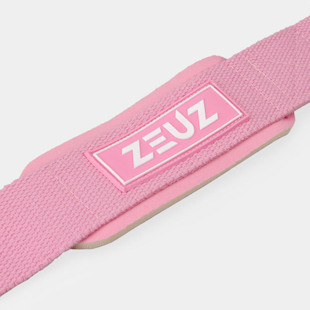 Sangles de levage et d'haltérophilie ZEUZ (2 pièces) – Bandes de sport – Rose 5/6