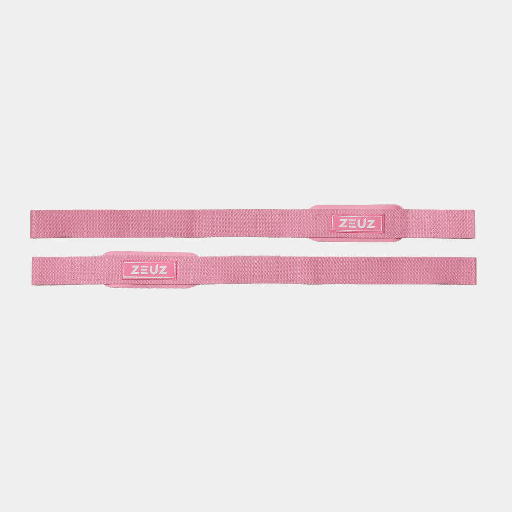 Sangles de levage et d'haltérophilie ZEUZ (2 pièces) – Bandes de sport – Rose 3/6