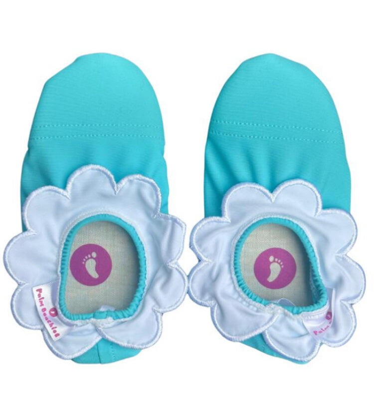 PALM BEACHIES Kinder Waterschoentjes, slippers, sloffen, Bloempje valt klein uit