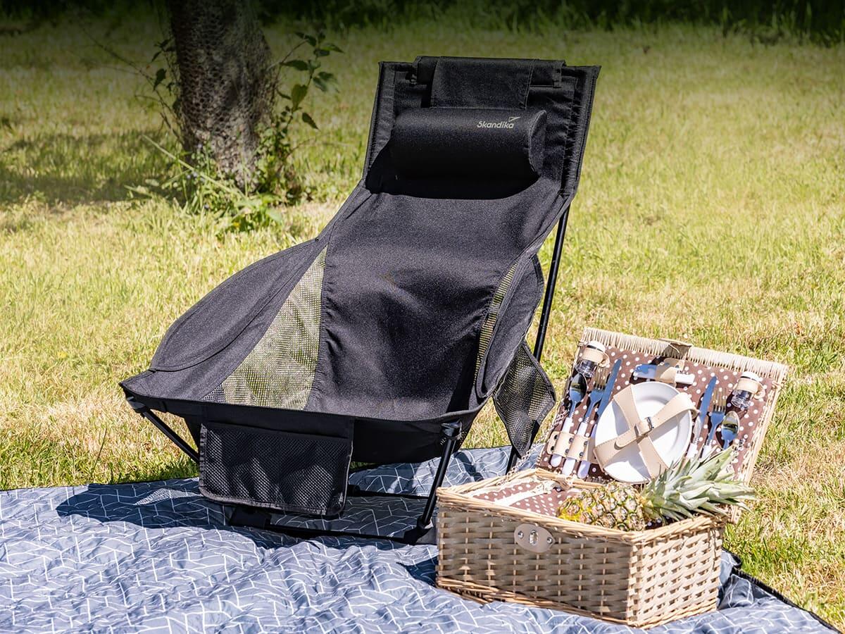 Krzesło kempingowe, turystyczne, ultralekkie Compact Flex z regulacją wysokości 5/8