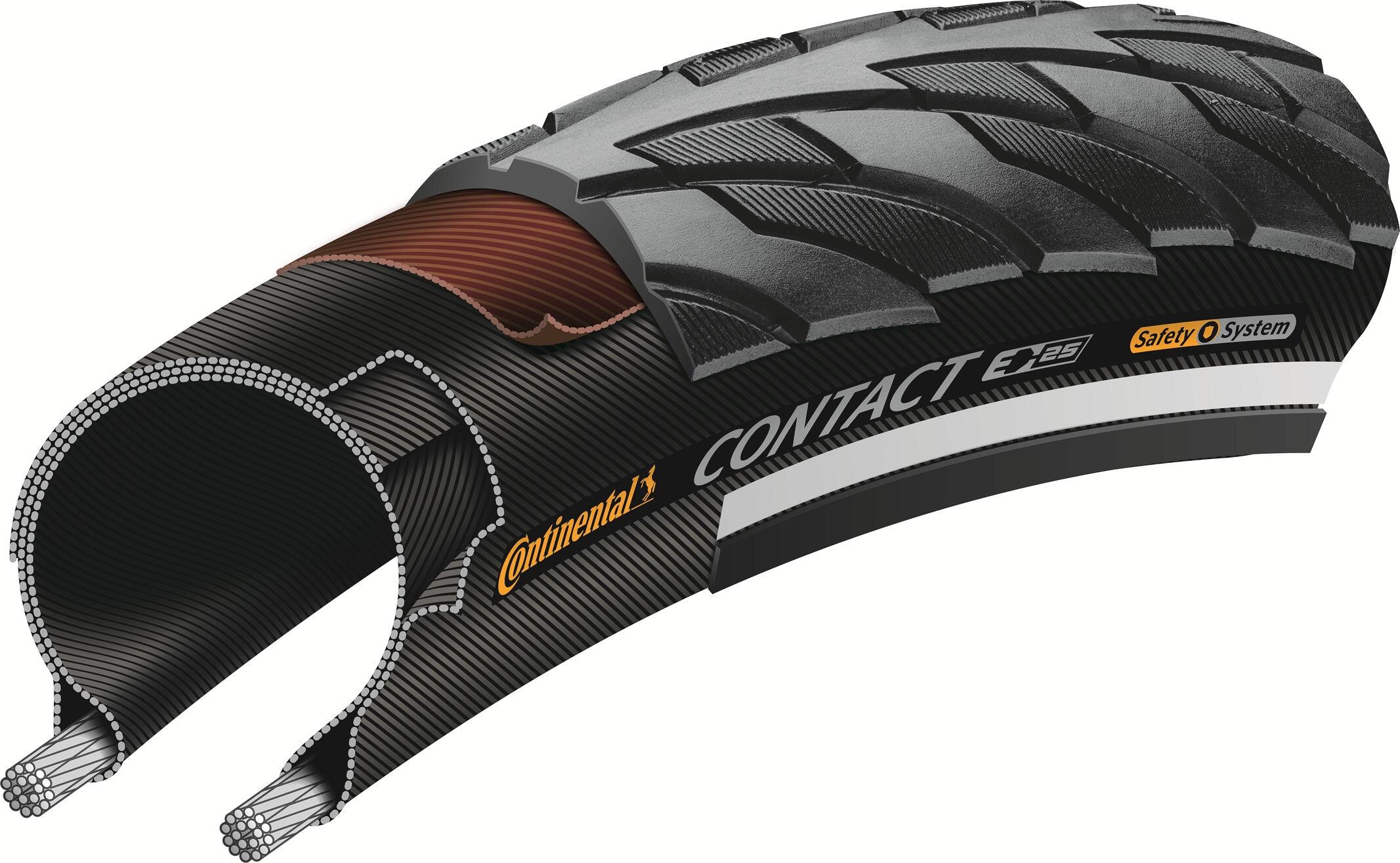 CONTACT Reflex Tyre-Wire Bead Urban Black/Black Reflex 700 X 28C 4/5