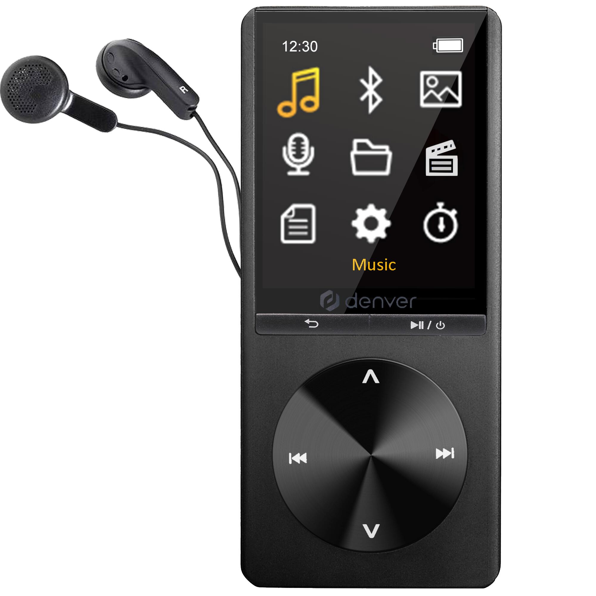 DENVER MP3 / MP4 Speler - Bluetooth - Shuffle - Incl. Oordopjes - MP1820