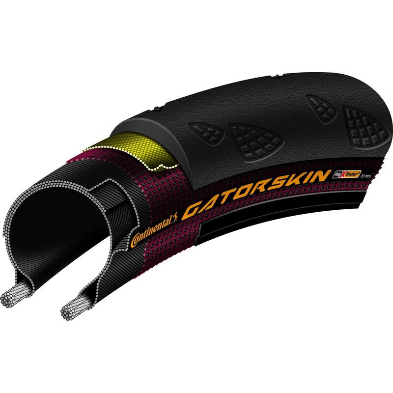 Gatorskin TyreWire Bead Road Black/Black 700 X 25C Puncture Protection