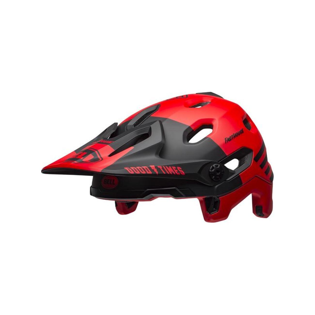 Casque avec Mentonnière Amovible Bell Super DH Mips FastHouse Rouge Noir 7/7