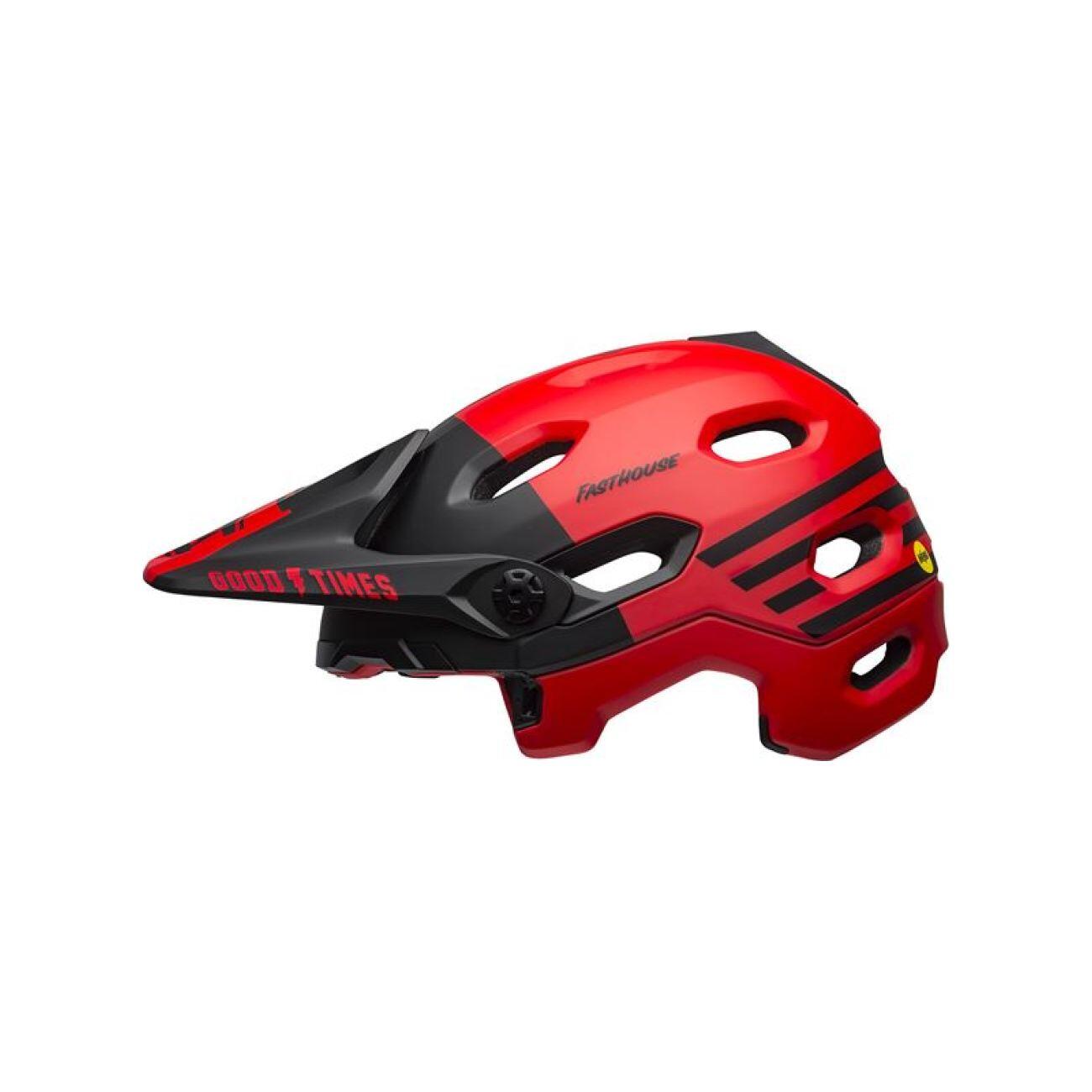 Casque avec Mentonnière Amovible Bell Super DH Mips FastHouse Rouge Noir 6/7