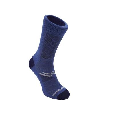 Wrightsock coolmesh crew - denim - dubbellaags anti-blaar sokken