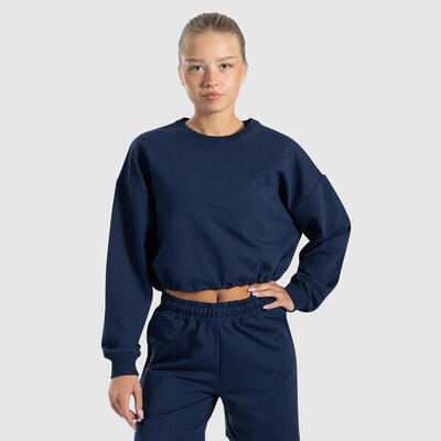 Damen Crop Sweatshirt Triana Schwarz