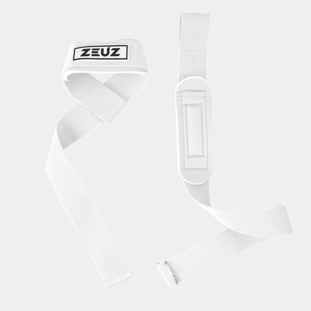 Sangles de levage ZEUZ en 2 pièces pour fitness, Functional – Blanc et noir 2/6