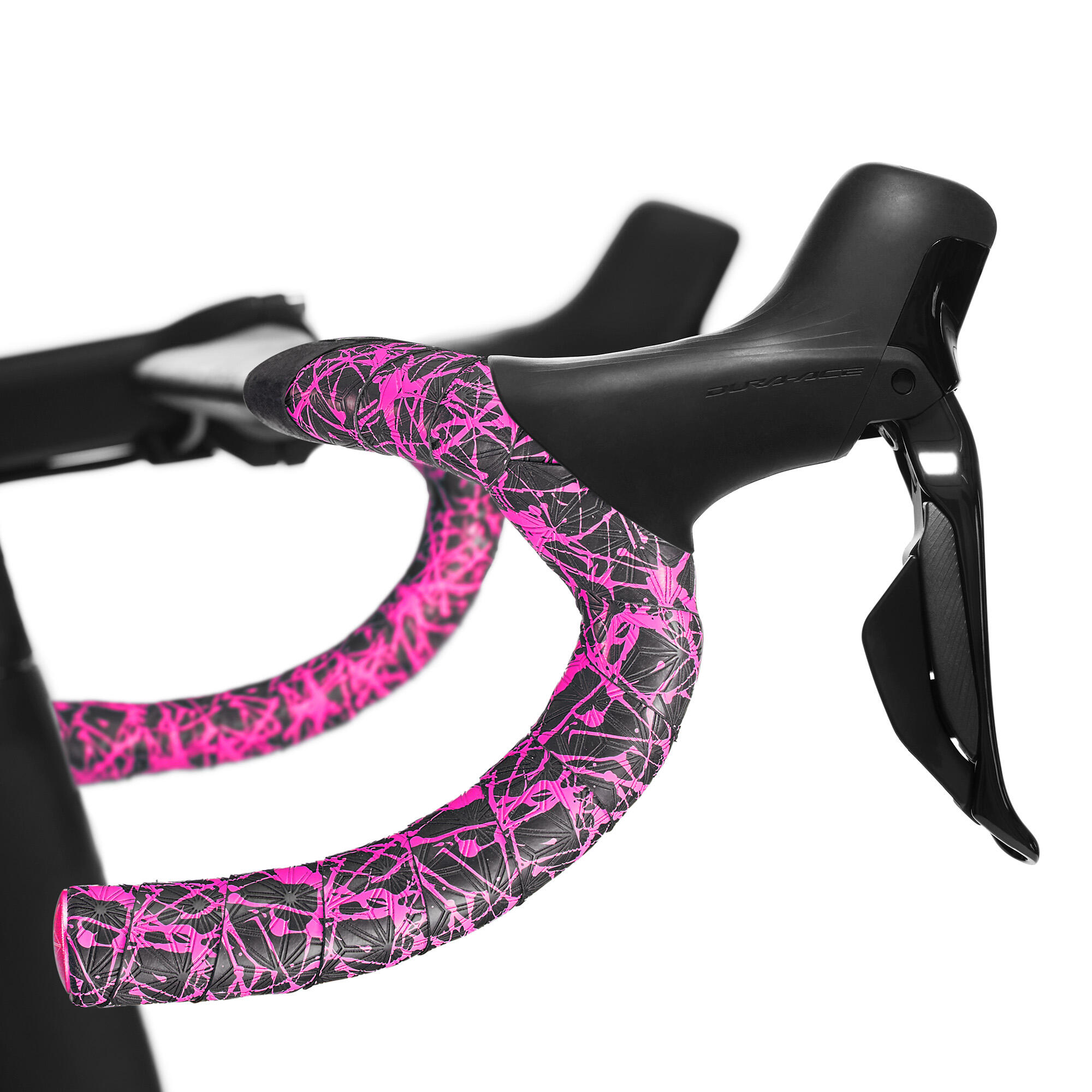 Supacaz Fietsstuurlint - Super Sticky Kush - Splat - Neon Pink 2/4