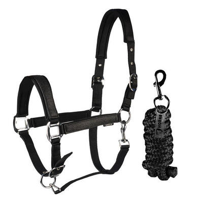 Horka halsterset brilliance - zwart (pony)