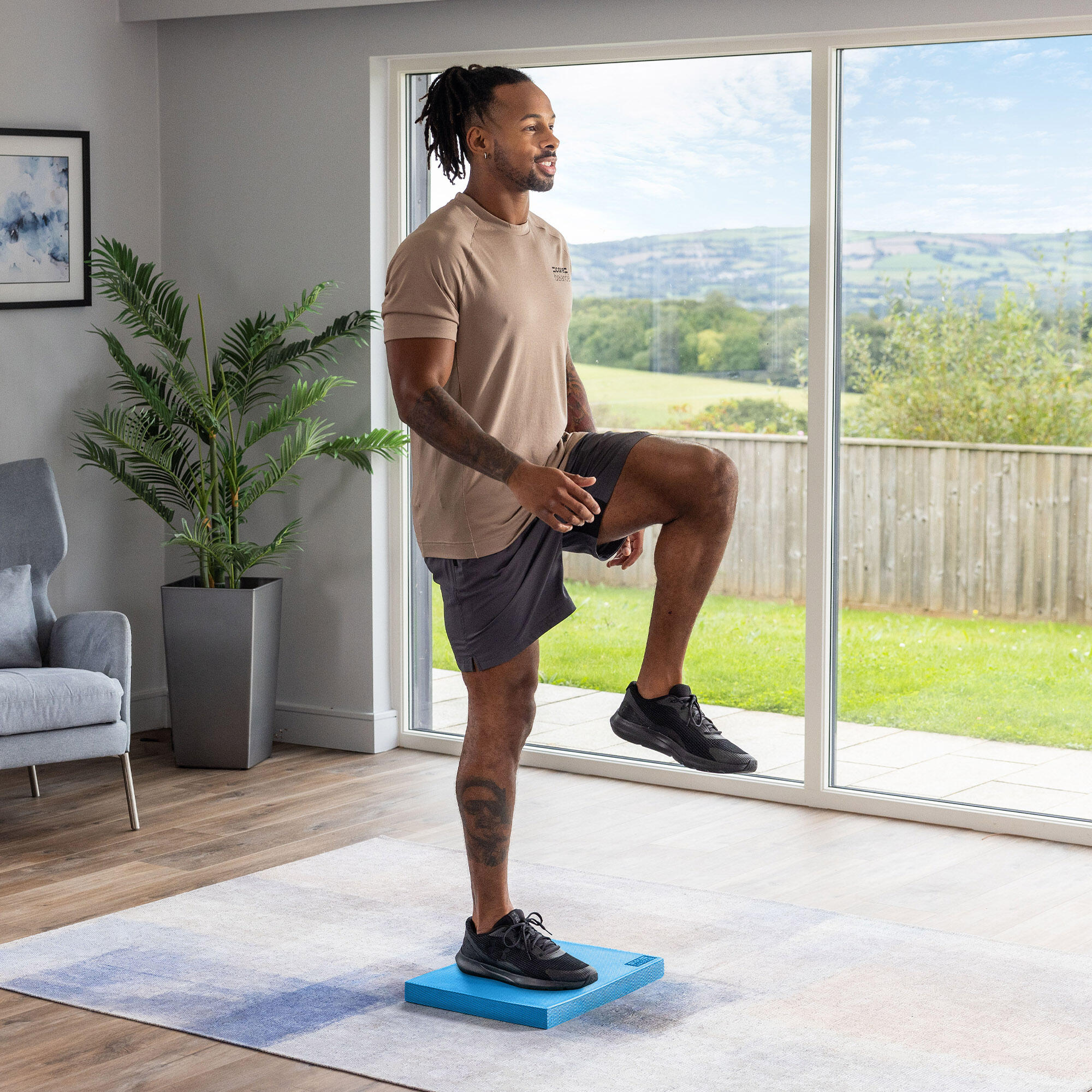 Balance Pad TPE Foam Stability Training Cushion Non Slip Large Core Balance 2/6