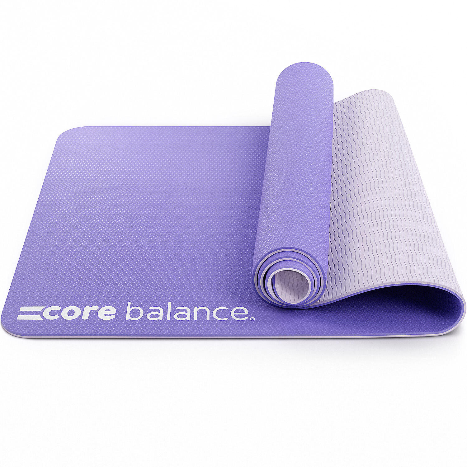 CORE BALANCE Yoga Exercise Mat 6mm TPE Foam With Carry Strap Core Balance Fitness