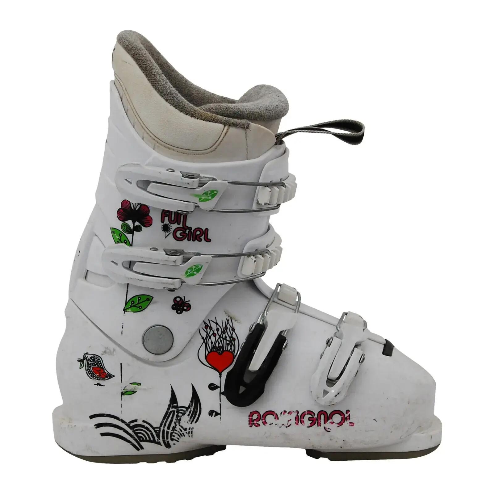 RECONDITIONNE - Chaussure De Ski Junior Rossignol Fun Girl_4 Crochets 2/4