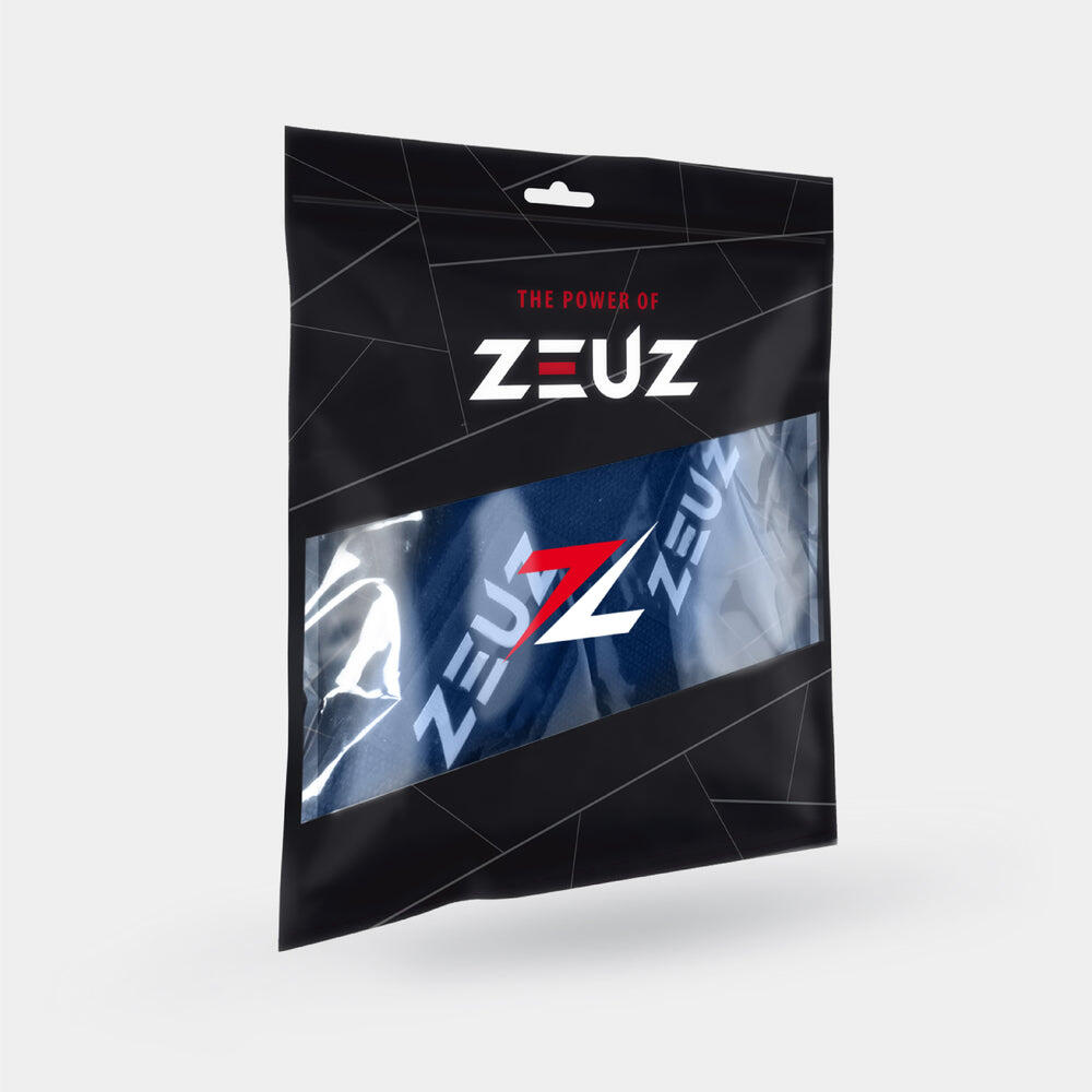 Cinghie da sollevamento pesi ZEUZ in 2 pezzi – Fasce sportive – Blu 6/6