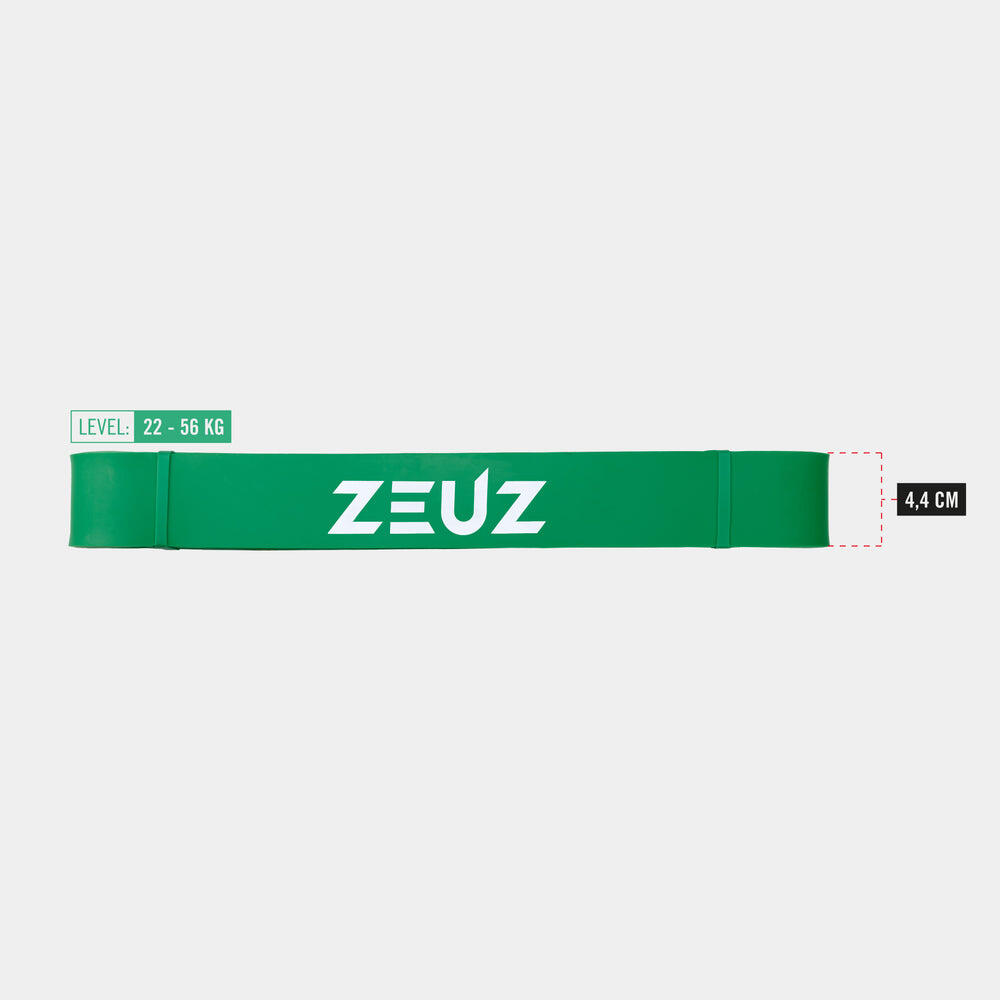 ZEUZ 1 Stuk Weerstandsband Elastiek – Resistance Stretch Power Bands – Groen 3/4