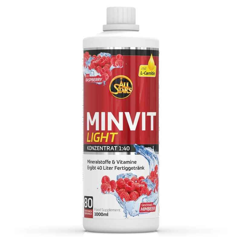 All Stars Minvit light Himbeere 1000ml