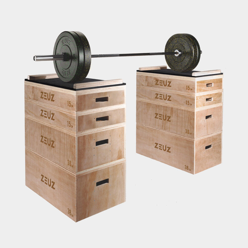 Blocs de musculation empilables en bois ZEUZ – Hauteur : 98 cm 2/7