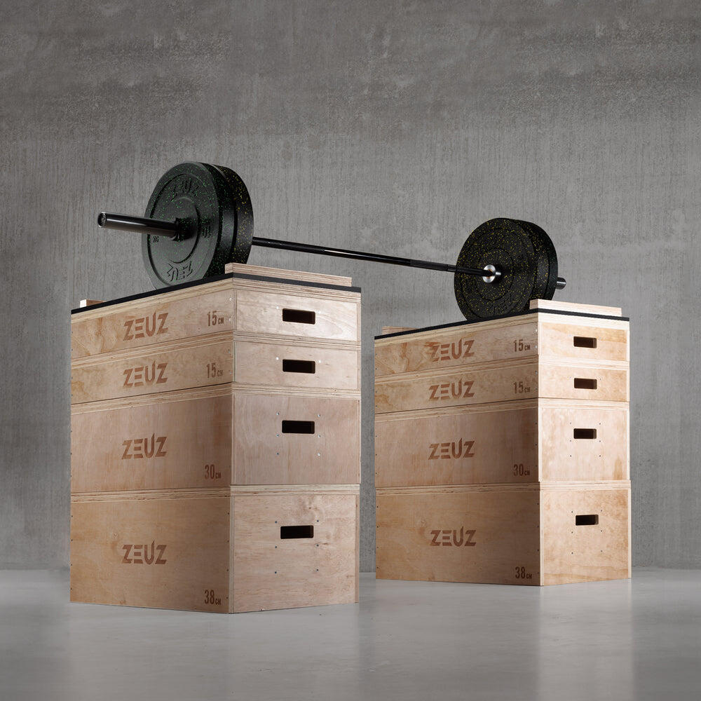 Blocs de musculation empilables en bois ZEUZ – Hauteur : 98 cm 5/7