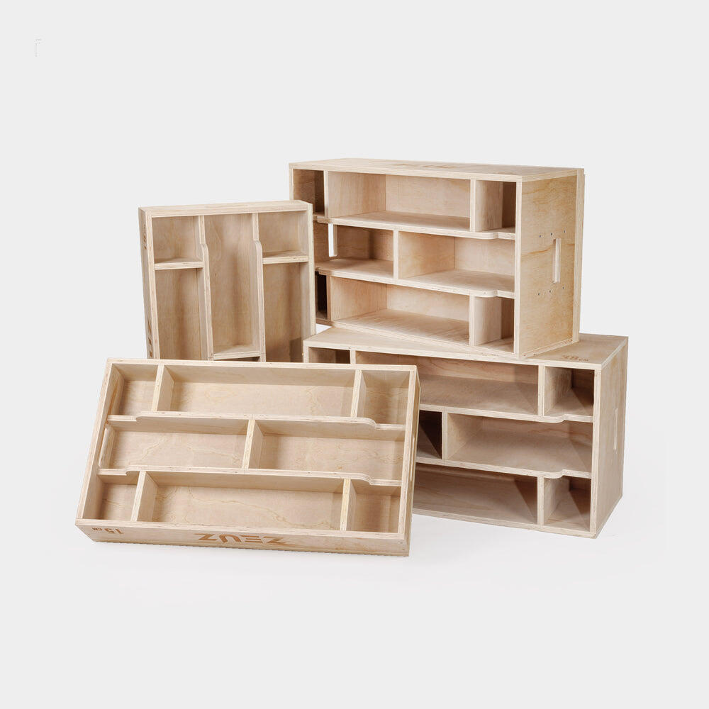 Blocs de musculation empilables en bois ZEUZ – Hauteur : 98 cm 4/7