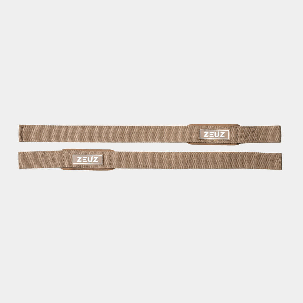 Sangles de levage ZEUZ (2 pièces) pour fitness, Functional Fitness et – Beige 3/6
