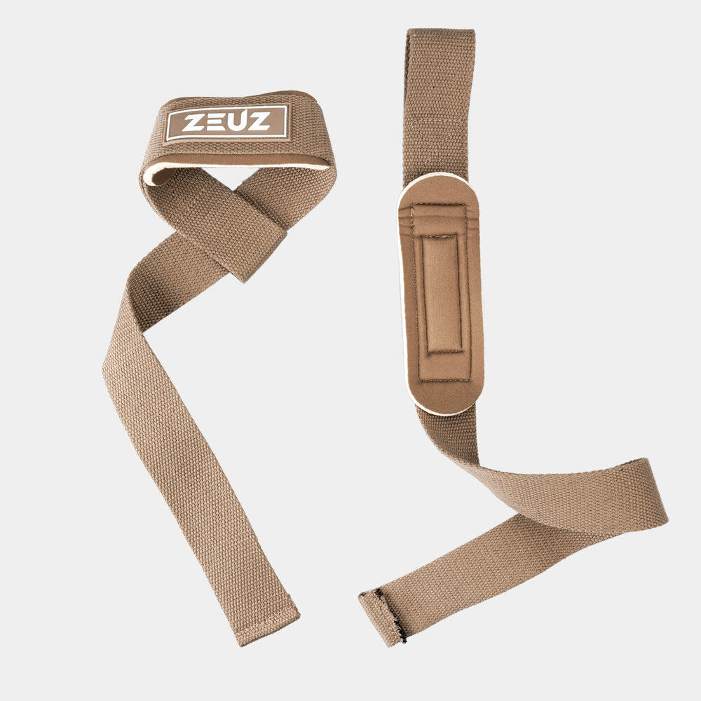 Sangles de levage ZEUZ (2 pièces) pour fitness, Functional Fitness et – Beige 2/6