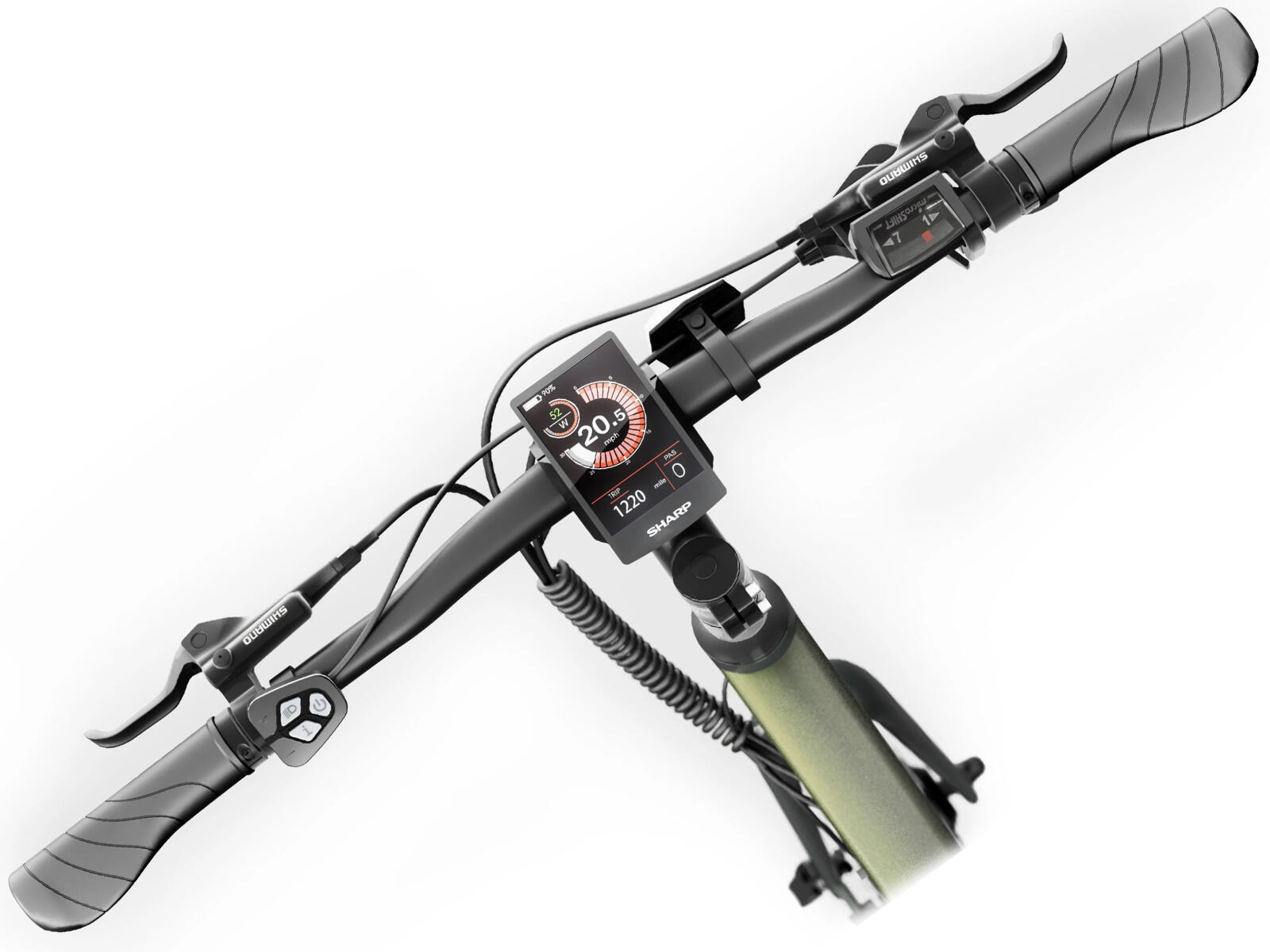Sharp Grenoble GS03EG e-bike 7.8 Ah 7 sp olijfgroen 2/5