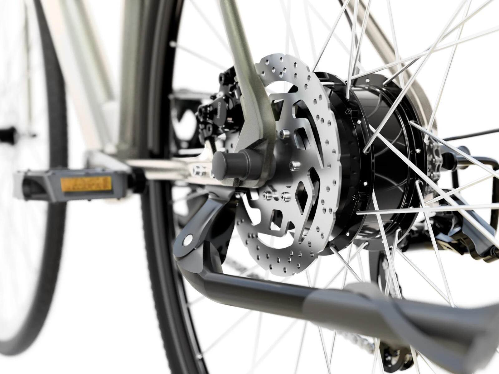 Sharp Grenoble GS03EG e-bike 7.8 Ah 7 sp olijfgroen 3/5
