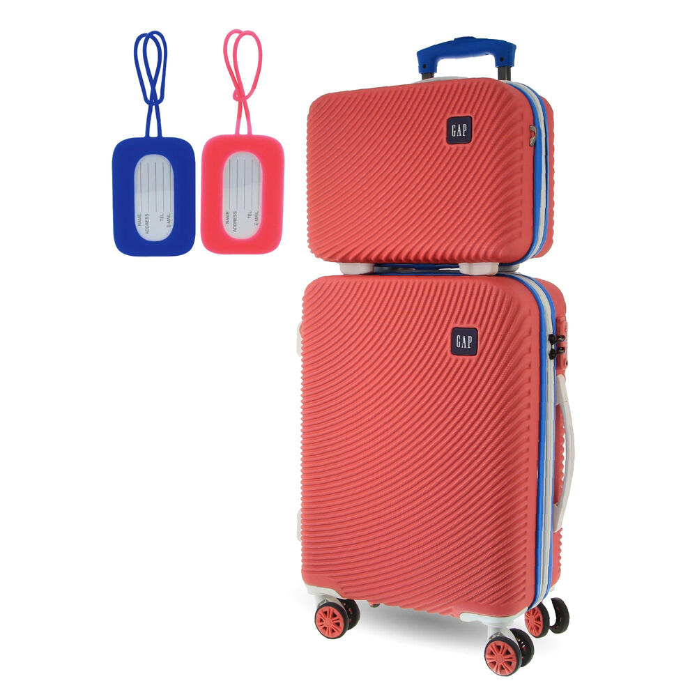 GAP CAB Hard Shell with Mini Beauty Case Set + Assorted Leather Tag