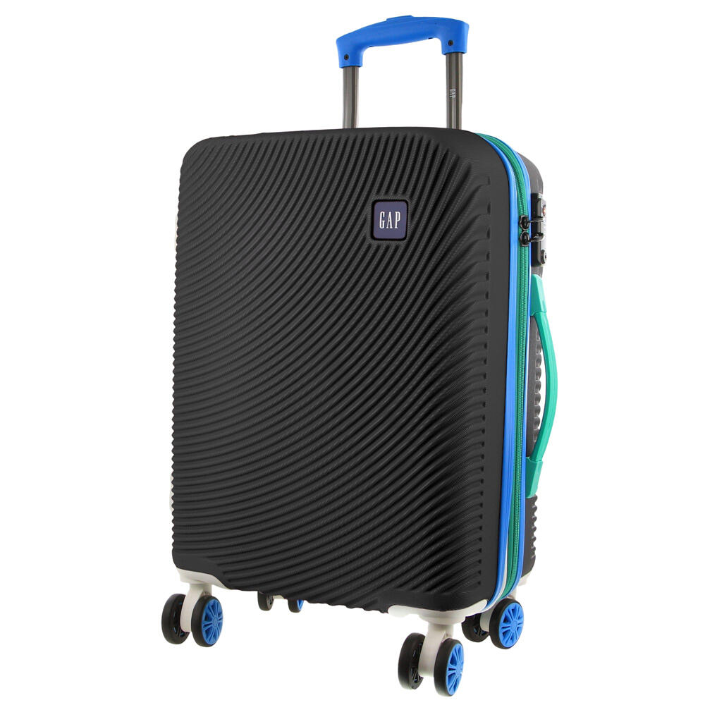 GAP Stripe Hard-Shell 56cm CAB Suitcase Durable Luggage