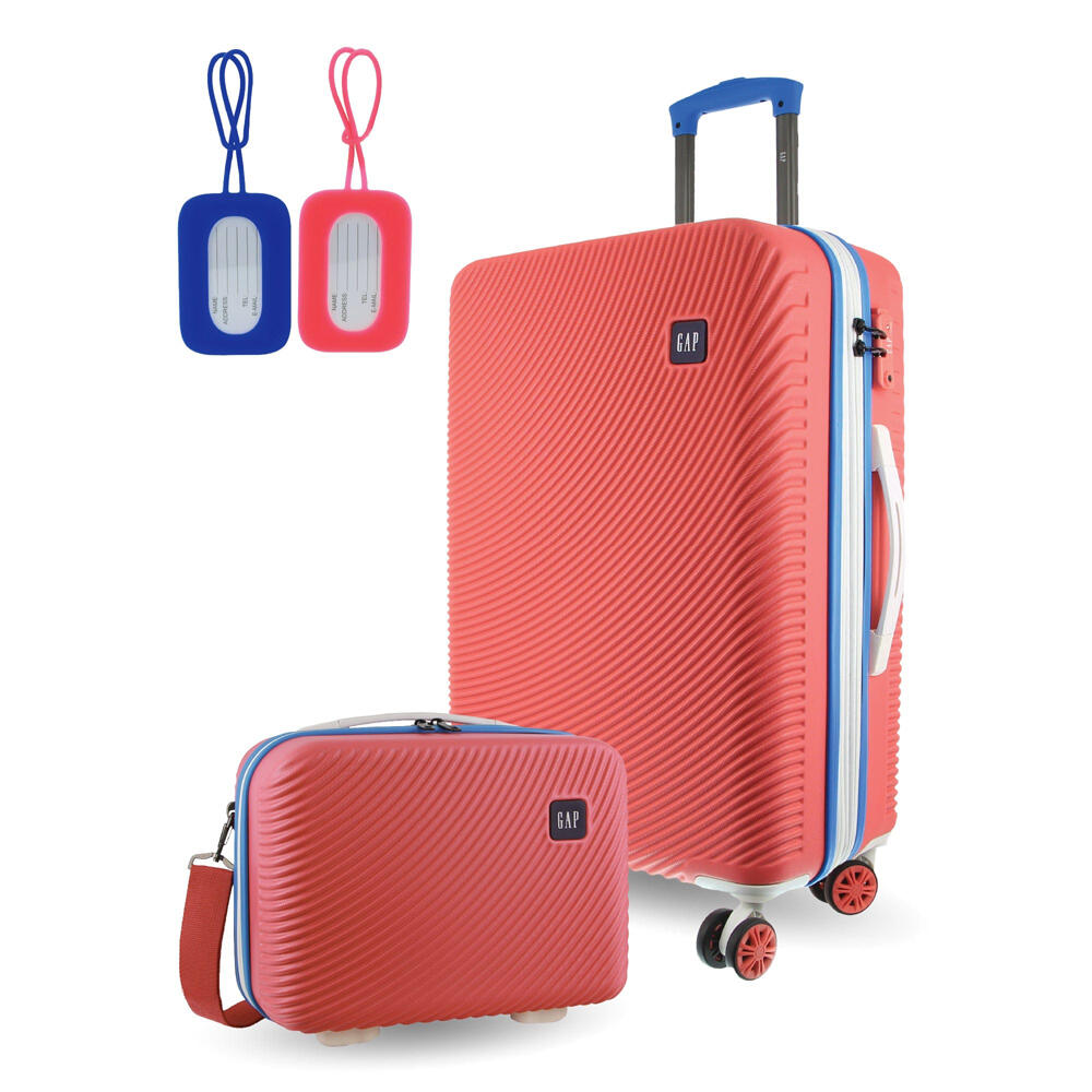 GAP MEDIUM Hard Shell with Mini Beauty Case Set + Assorted Leather Tag
