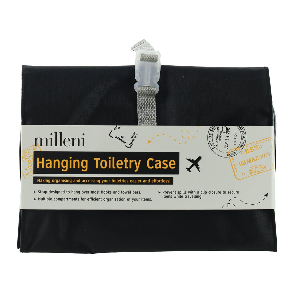 Milleni Travel Hanging Toiletry Case 59.7cm x 26cm x 2.5cm