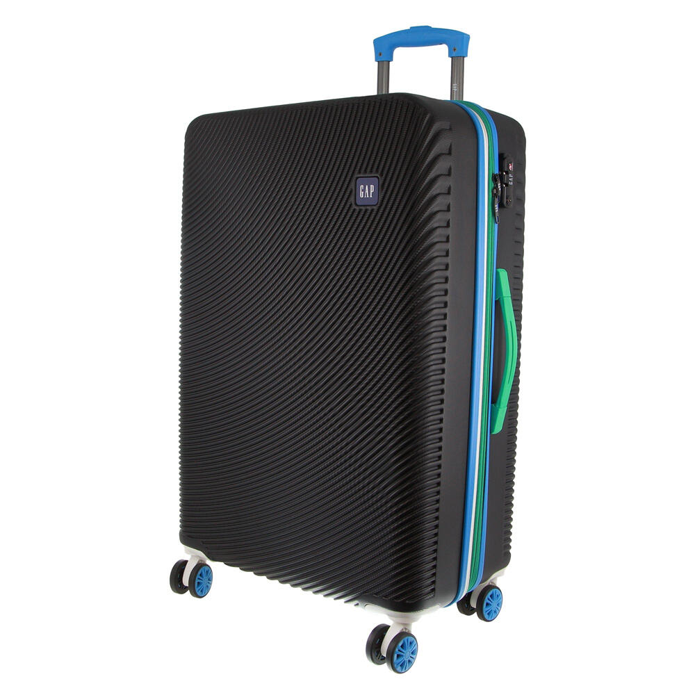 GAP Stripe Hard-shell 76cm LARGE Suitcase Durable Luggage