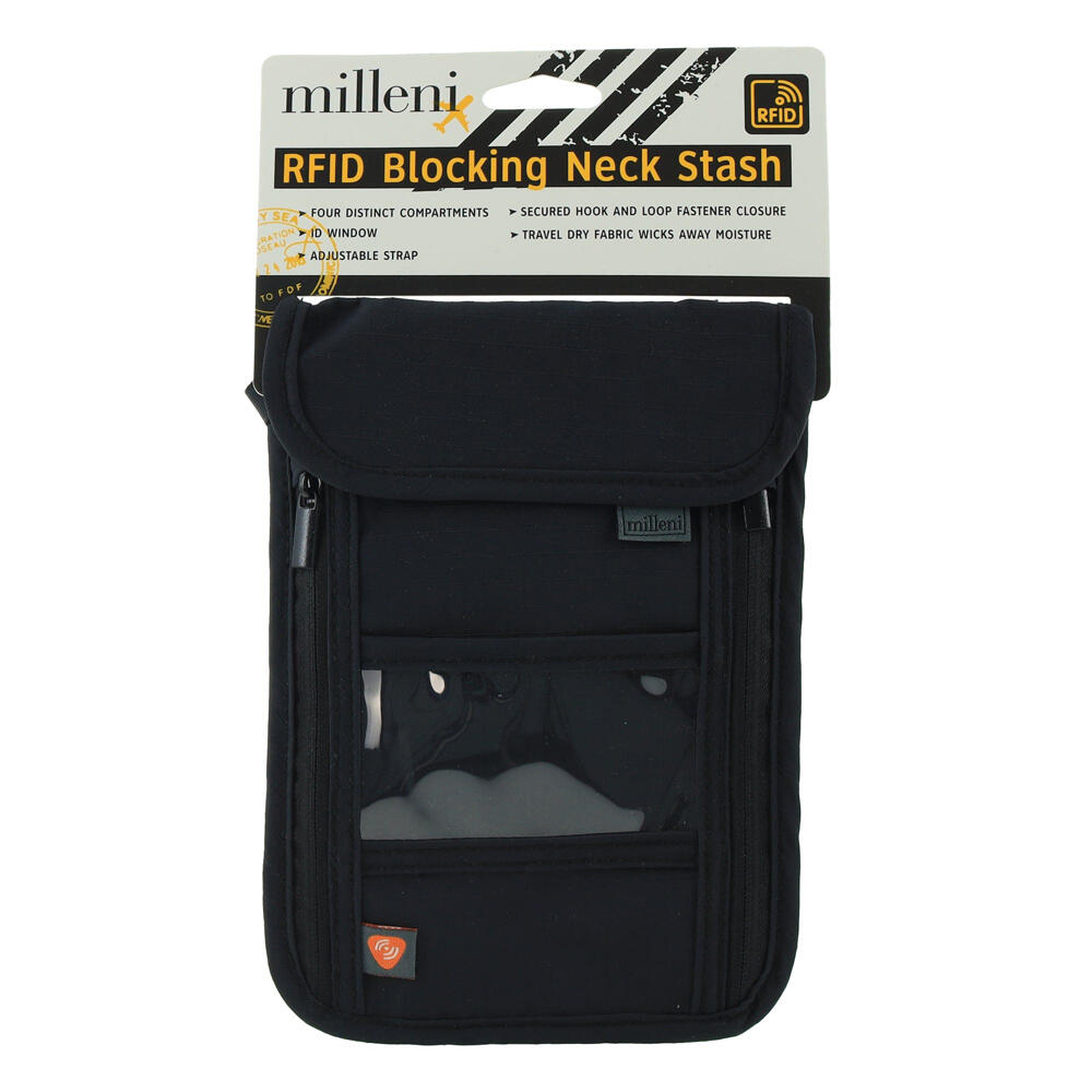 Milleni Travel RFID Blocking Neck Stash Adjustable strap