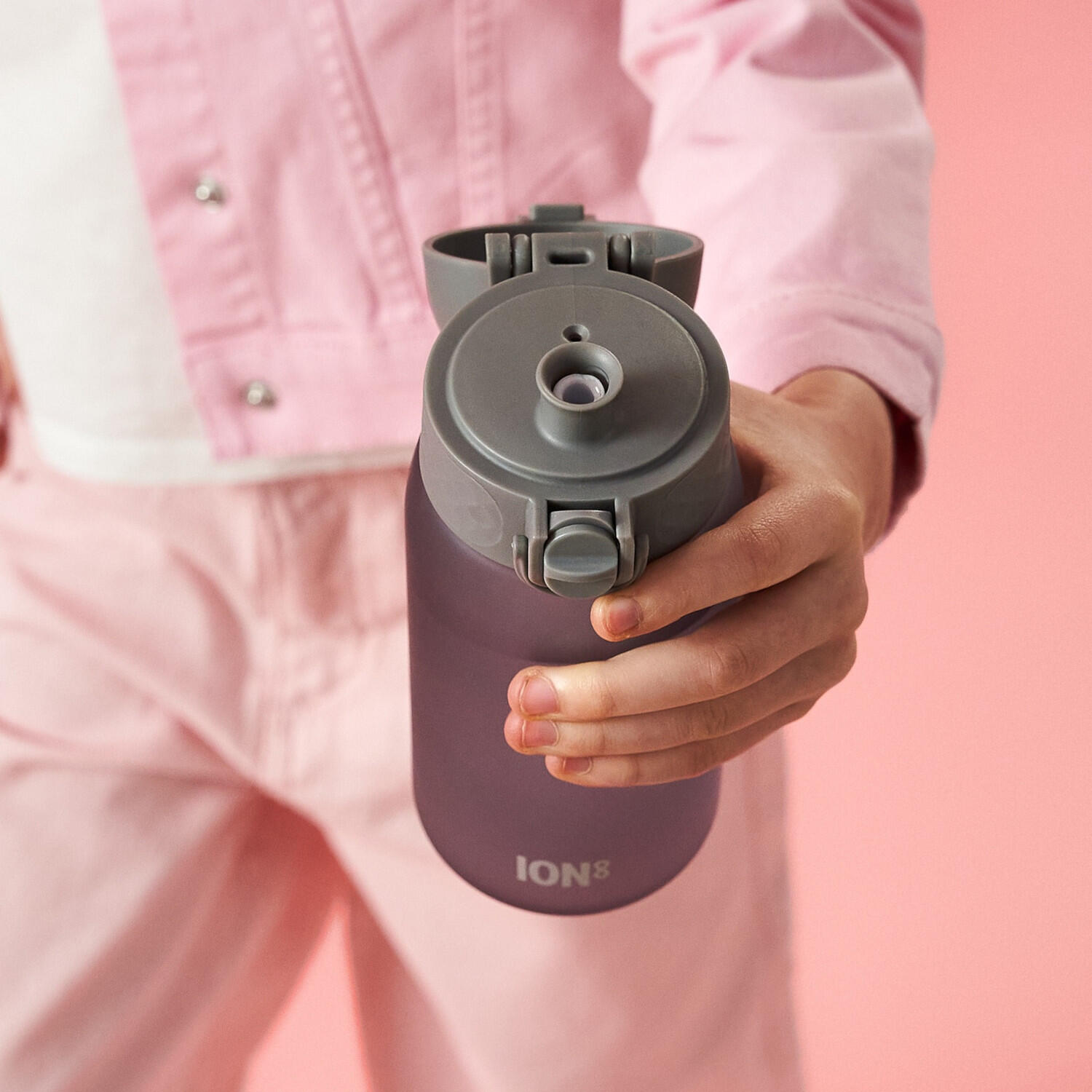 Bidon dziecięcy ION8 350ml z atestem PZH – szczelny, lekki, bez BPA 5/8