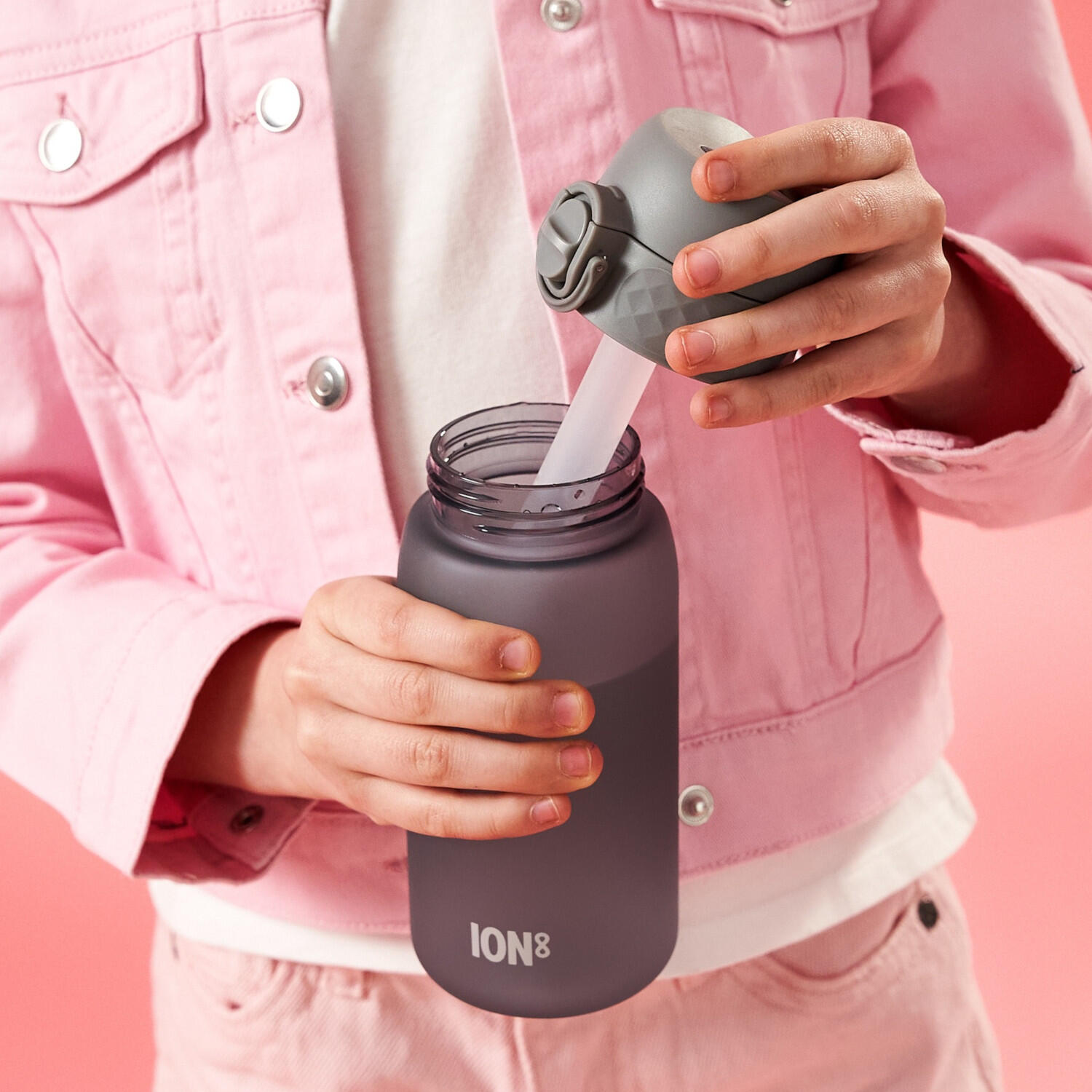 Bidon dziecięcy ION8 350ml z atestem PZH – szczelny, lekki, bez BPA 4/8