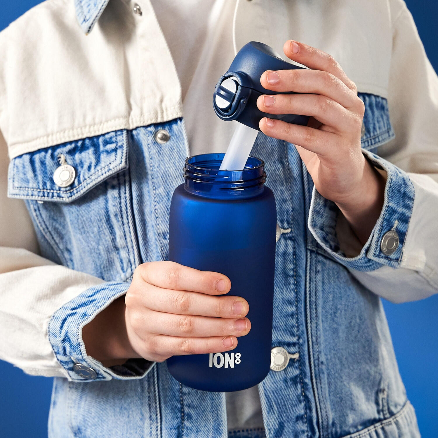 Bidon dziecięcy ION8 350ml z atestem PZH – szczelny, lekki, bez BPA 4/8