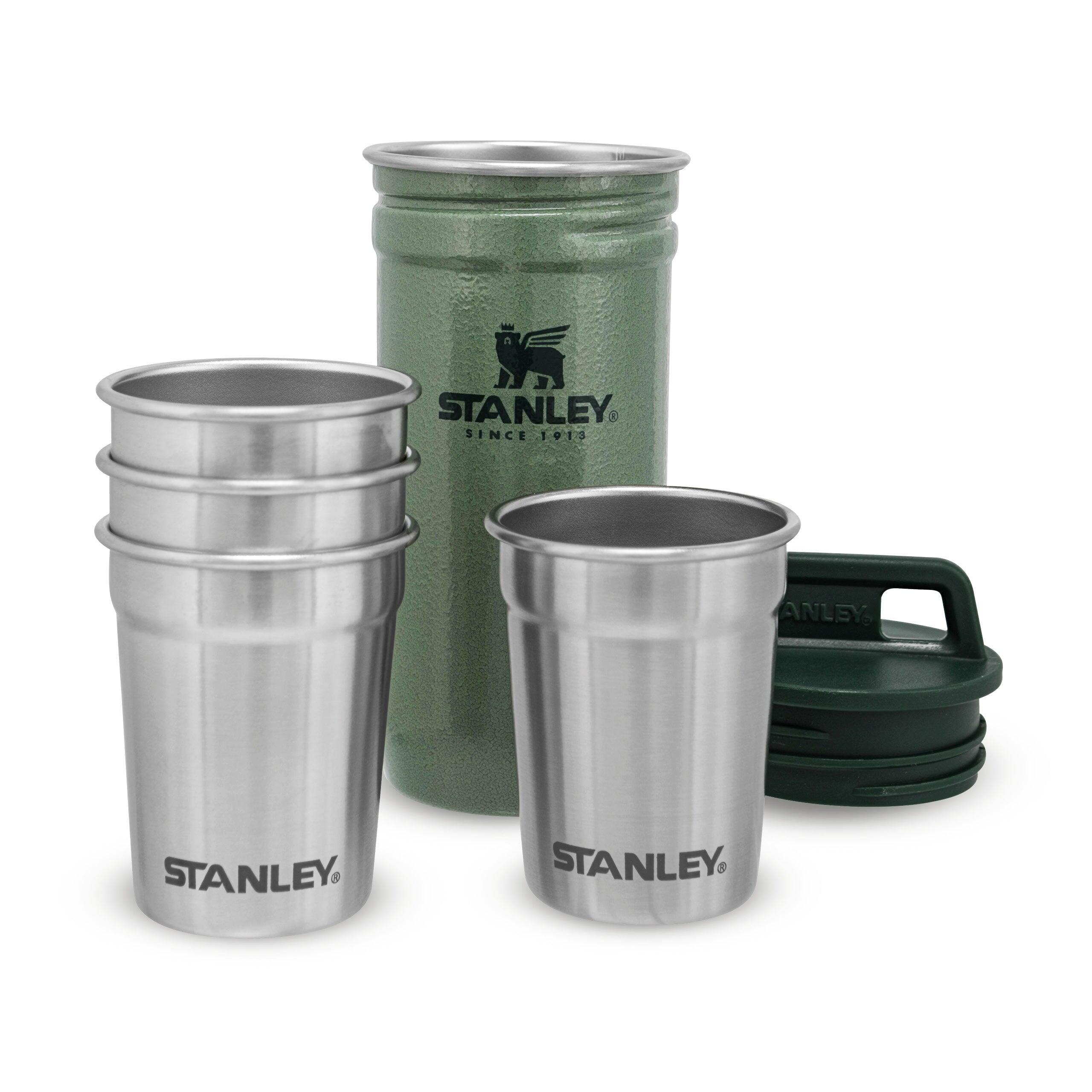 STANLEY Shotglazen 4 St. Wintersport - Kamperen + Luxe Opbergbeker - RVS Borrelglazen