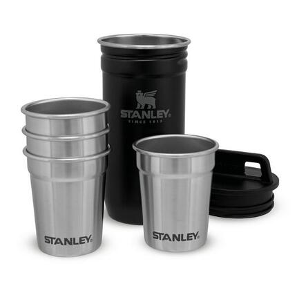 Verres À Shot Inox + Étui De Transport Acier Inoxydable - Alpinisme Trek Camping