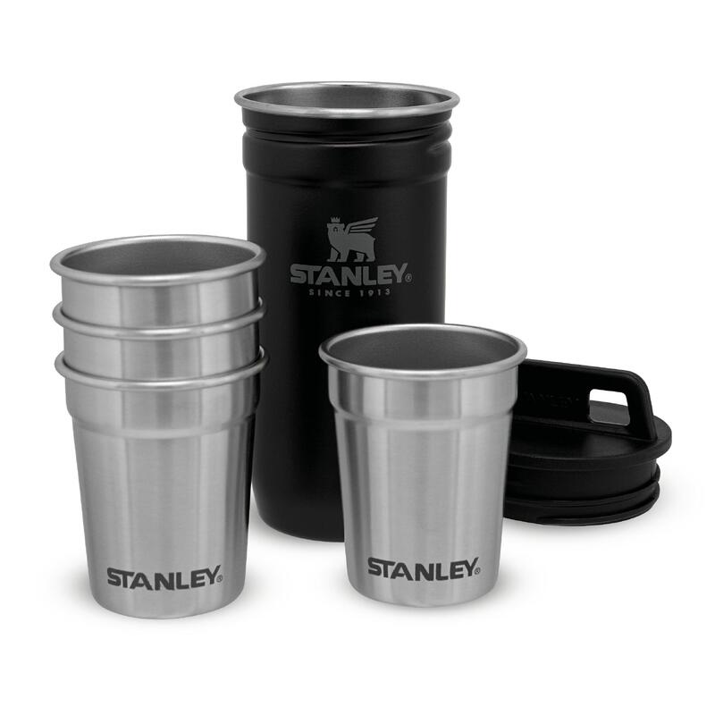 Verres À Shot Inox + Étui De Transport Acier Inoxydable - Alpinisme Trek Camping