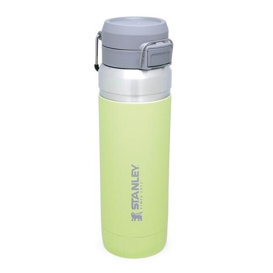 Gourde Isotherme 1L - Bouteille D'Eau Fitness Trek - Couvercle À Bouton-Poussoir