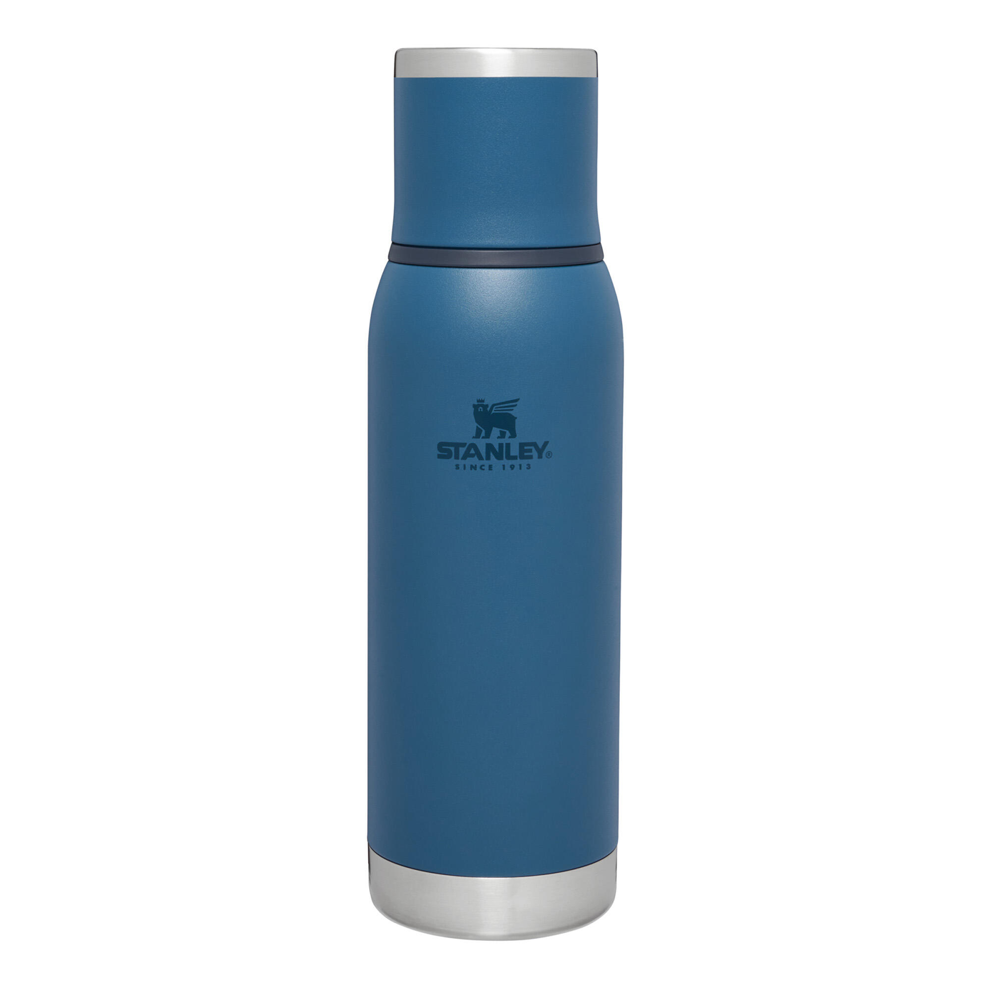 Gourde Isotherme SIVA 740ml - Inox - Garde Le Froid 12h & Le Chaud 8h - Étanche Et Sans BPA - Bleu - 8