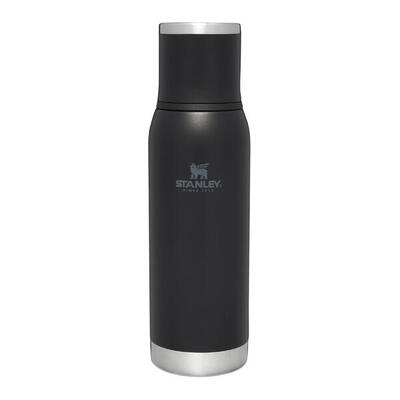 Thermosfles 'to-go' - 1l wandelen fietsen - rvs dubbelwandige vacuüm isoleerfles