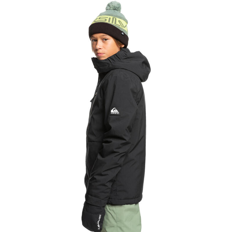 Veste de snow technique MISSION Noir Garçon